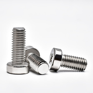 304 Stainless Steel Pan Head <b>Screw</b> Metric Standard Thread M2.5 M5 Plain Finish - Product Image 1
