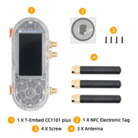 Carte multifonction LILYGO T-Embed CC1101 Plus avec cœur ESP32-S3, communication double bande 1,9 GHz/2,4 GHz, écran LCD 1,9 pouces + NFC + télécommande IR