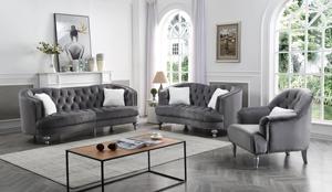 Hot Popular Microfiber Fabric <b>Sofa</b> Set Good Quality Modern Design with Extendable Feature Durable Wood Frame - Product Image 6