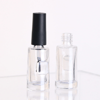 Flacon en verre rond transparent vide de 9 ml pour vernis à ongles en gel, vente en gros