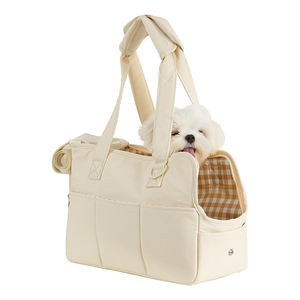 Sac de <span class=keywords><strong>transport</strong></span> pour petits animaux, sac de voyage pliable portable avec grande poche de rangement, design à bords souples pour chiots, chatons, petits chiens - Product Image 1