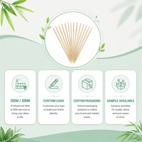 Brochetas de Bambú para Frutas, Aperitivos para Fiestas, Palitos de Madera Redondos y Puntiagudos de 6 Pulgadas, Plato de Frutas, Postres, Buffet, Suministros para Catering