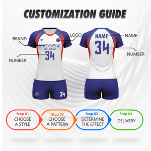 Seragam Voli Lengan Pendek Custom Desain Printing Sublimasi Pakaian Olahraga Bernapas Set Jersey Voli Pria Tim Wv44 - Product Image 3