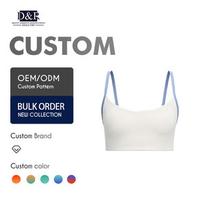 Soutien-gorge de sport léger et respirant pour femme, avec dos croisé, absorption de la transpiration, maintien élevé, logo frontal, idéal pour le yoga et le fitness - Product Image 1