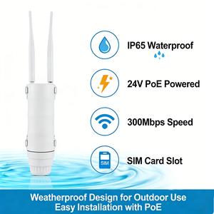 Muestra KuWFi 300 Mbps WiFi CPE Módem <span class=keywords><strong>Router</strong></span> IP65 Impermeable 24V PoE Alimentación <span class=keywords><strong>Router</strong></span> LTE Inalámbrico <span class=keywords><strong>4G</strong></span> para Exterior con Tarjeta SIM - Product Image 2