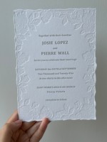 Papel de Algodón Hecho a Mano con Borde Decorado, Blanco, 300gsm, A5, para Pintura, Acuarela, Escritura, Impresión, Invitaciones, Tarjetas, Menús, Manualidades