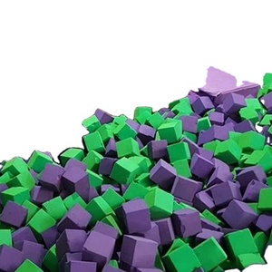 Parc de trampolines en mousse sur le thème de l'océan, carré, multicolore, personnalisé pour garçons et filles, marque Kaluen, sans filet de protection - Product Image 1