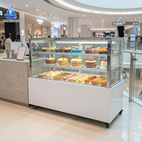 Refroidisseur à gâteaux polyvalent et multifonctionnel, base rectangulaire blanche, refroidisseur de boulangerie pour restaurant, salle à manger et zone buffet