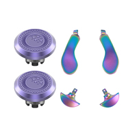 Boutons métalliques modulaires ergonomiques à graver, stick analogique interchangeable pour manette PS5 Edge, boutons arrière amovibles en métal, 4 pagaies