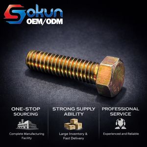 Vis à tête hexagonale métrique en alliage zinc-nickel avec fossette ASME B 18.2.3.2M en acier au carbone - Product Image 1