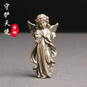 Brass old guardian angel desktop ornaments Cupid European and American statues bronze ornaments crafts wholesale