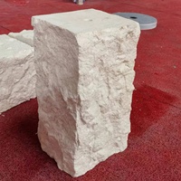 Socle en marbre naturel Lune Bloc de marbre blanc Piédestal Stand Naturak Split Table