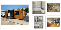 Kits de maisons préfabriquées à assemblage rapide, maisons modernes en conteneurs d'acier, maisons prêtes à l'emploi sur roues, maisons à structure extensible, villas préfabriquées de luxe