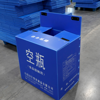 Conteneur postal en plastique ondulé Corex, résistant, recyclable, imperméable et durable pour la fabrication et le stockage