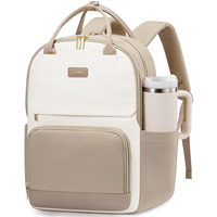 Sac à dos pour ordinateur portable LOVEVOOK pour femmes avec poche géante pour gobelet, sac à dos de voyage et de travail 15,6 pouces, sac à main décontracté pour l'université et les livres