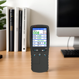 เครื่องตรวจจับอนุภาคฝุ่นแบบพกพา8-in-1 PM2.5/PM1.0/PM10/HCHO ฟอร์มาลดีไฮด์ /TVOC เซ็นเซอร์เตือนภัยแก๊สหลายตัวบ้านโรงแรมโรงรถ - Product Image 5