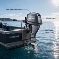 Fornlong Baru 6HP Mesin Tempel Bensin 2 Tak Ringan dan Kompak untuk Penggerak Perahu Memancing Gaya Yamaha