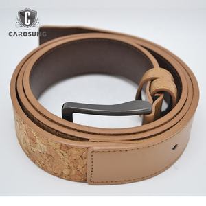 Moda Venda Quente Novas Chegadas 35MM Ecológico Marrom/Camelo Cortiça Cinto De Couro Genuíno - Product Image 3