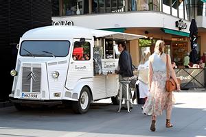 Remolque Móvil Comercial Personalizado para Comida y Bebidas con Área Refrigerada de Acero Inoxidable para Dulces/Hielo para Parques Comerciales - Product Image 2