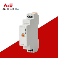 Relay Waktu Elektromagnetik Miniatur Tertutup AC/DC 24-240V 50/60HZ Kontrol Timer On-Delay Off-Delay Daya Rendah Perak