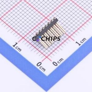 PZ127-2-07-S Pin Header SMD,P=1.27mm Connector ( Pin Structure: 2x7P )( Pitch: 1.27mm )( Row Spacing: 1.27mm ) - Product Image 1