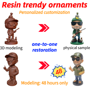 Figura <span class=keywords><strong>de</strong></span> Arte Personalizada, Modelo <span class=keywords><strong>de</strong></span> Personaje <span class=keywords><strong>de</strong></span> Resina Hecho a Medida, <span class=keywords><strong>Mini</strong></span> Estatua Pintada a <span class=keywords><strong>Mano</strong></span>, Regalo Único para Fanáticos del Deporte, MOQ Bajo - Product Image 2