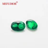 Emerald 2*3-15*20mm 5A Wholesale OVAL Cut Green Nano Spinel Gemstone Lab Sapphire Emerald Loose Stone Jewelry Sapphire