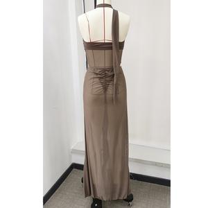 2026 STOCK Plain wanita dua potong baju renang Bandeau Mesh Thong pakaian renang dan rok transparan Set tembus pandang Ups S-<span class=keywords><strong>M</strong></span> - Product Image 4