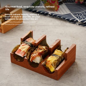Expositor de <span class=keywords><strong>Madera</strong></span> para Sushi, Soporte para Tacos, Bandeja de Servicio para Restaurante Japonés, para Nigiri, Temaki y Hand Roll - Product Image 2