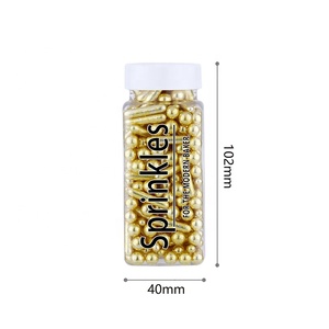 LOVEBAKERY King Golden Luxe Sprinkles Personnalisez les designs pour <span class=keywords><strong>la</strong></span> crème glacée Chocolat Ingrédients de boulangerie Sprinkles Décorations de gâteaux - Product Image 1