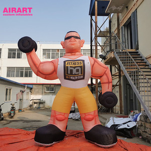 Custom <strong>Giant</strong> Inflatable Muscle Man Mascot, <strong>Bodybuilder</strong> Prop, Fitness Figures Balloon - Product Image 3
