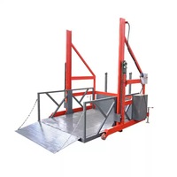 Nouvelle plateforme de déchargement mobile hydraulique à mât vertical pour manutention en hauteur et déchargement de marchandises en surcharge