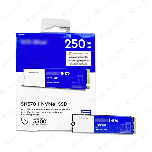 Wholesale Blue Nvme Ssd M.2 2280 Hard Disk 3D NAND Solid State Ssd 250GB 500GB 1TB 2tb Hard Drives for Laptop