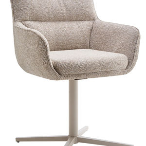 <span class=keywords><strong>เก้าอี้</strong></span>ทานอาหารหรูหราทันสมัยปี 2025 ผ้าสีขาว<span class=keywords><strong>ข้าว</strong></span> หุ้มเบาะเต็มตัว พร้อมที่วางแขน หมุนได้ 360 องศา °   ฟังก์ชันการหมุน - Product Image 1