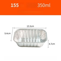 Barquettes alimentaires en aluminium jetables de qualité alimentaire, rectangulaires, pour cuisson du pain, des gâteaux et du beurre – Vente chaude