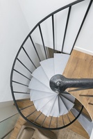 Fabrication professionnelle 3 D Appartement Design Intérieur Garde-Corps escalier En Colimaçon en Acier
