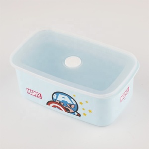 Kids Bento <strong>Lunch</strong> <strong>Box</strong> Cute Cartoon Superhero Plastic Leak Proof Food Storage Container Food Grade BPA Free for School Children - Product Image 5