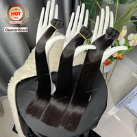 Expédition immédiate Chine/Henan – Lot de cheveux humains vierges à double trame, cuticules alignées, lisses et soyeux, couleur naturelle – En promotion