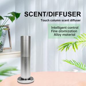 Diffuseur de parfum commercial intelligent en métal, sans eau, cylindrique, autonome, écran tactile, fonctionnement électrique, désodorisant d'air, prise - Product Image 2