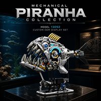 Kit de construction mécanique Piranha style MOC OEM personnalisé 13092, modèle STEM avec lumières, kit d'affichage marque privée