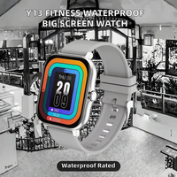 Jam Tangan Pintar Persegi Layar Besar Y13 Fitness IPX-6 Tahan Air BT Terlaris 2026, Mendukung Android IOS, Alarm, Kalender, dan Jawab Panggilan