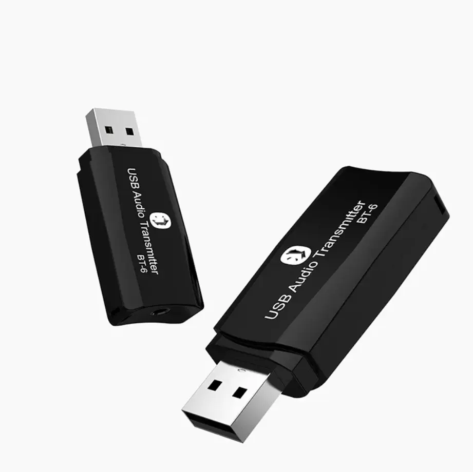 BT-TX6 2in1 USB Bluetooths 5.0 송신기 수신기 AUX 오디오 어댑터 동글 TV/PC/자동차