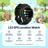 Reloj Inteligente 4G para Personas Mayores con GPS+WIFI+LBS, Posicionamiento Multimodo, SOS de Emergencia y Monitoreo de Salud