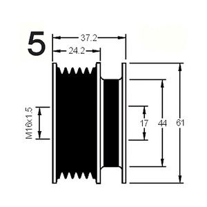 Dispositivo a Ruota Libera per Alternatore Compatibile con SKODA OCTAVIA I 1.9 TDI Diesel (KW: 81, CV: 110) dal 08-1997 al 01-2006 - Product Image 3