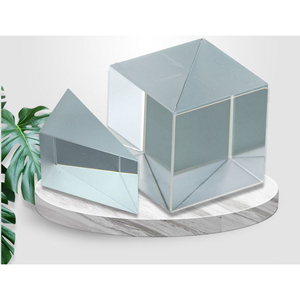 Cubo de Vidro Óptico K9, Prisma Divisor de Feixe Óptico Espectroscópico de Polarização, Tamanho Personalizado - Product Image 2