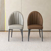 Chaise de salle à manger moderne en velours coloré, avec structure métallique et revêtement moelleux, pour salon et chambre à coucher, vente en gros