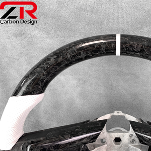 Volant en fibre de carbone forgé pour <span class=keywords><strong>Ford</strong></span> <span class=keywords><strong>Mustang</strong></span> S197 Series 2005-2014 Premium Coupe GT500 Shelby Snake Convertible Boss 302 - Product Image 4
