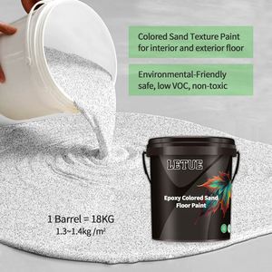 Non Slip Indoor Outdoor <b>Floor</b> Coating Marble Stone Effect <b>Floor</b> Coating Colored Sand Self-Leveling Epoxy <b>Floor</b> <b>Paint</b> - Product Image 4