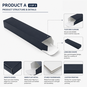 Cajas de Papel Kraft Reciclables, Portátiles y Prácticas para Alimentos, con Impresión de Logotipo Personalizado FX, para Hamburguesas, Sándwiches y Papas Fritas - Product Image 1