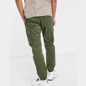 Custom Fashion Olive Green <b>Mens</b> <b>Cargo</b> <b>Pants</b> <b>Men</b> With Side Pockets <b>for</b> Wholesale - Product Image 4